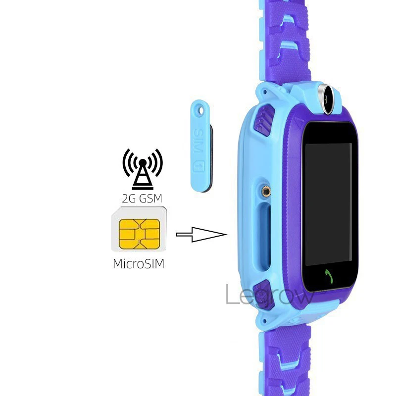 RU Version GPS 2G Умные часы для детей Smart Baby Watch Q12 Kids детские Водонепроницаемость |