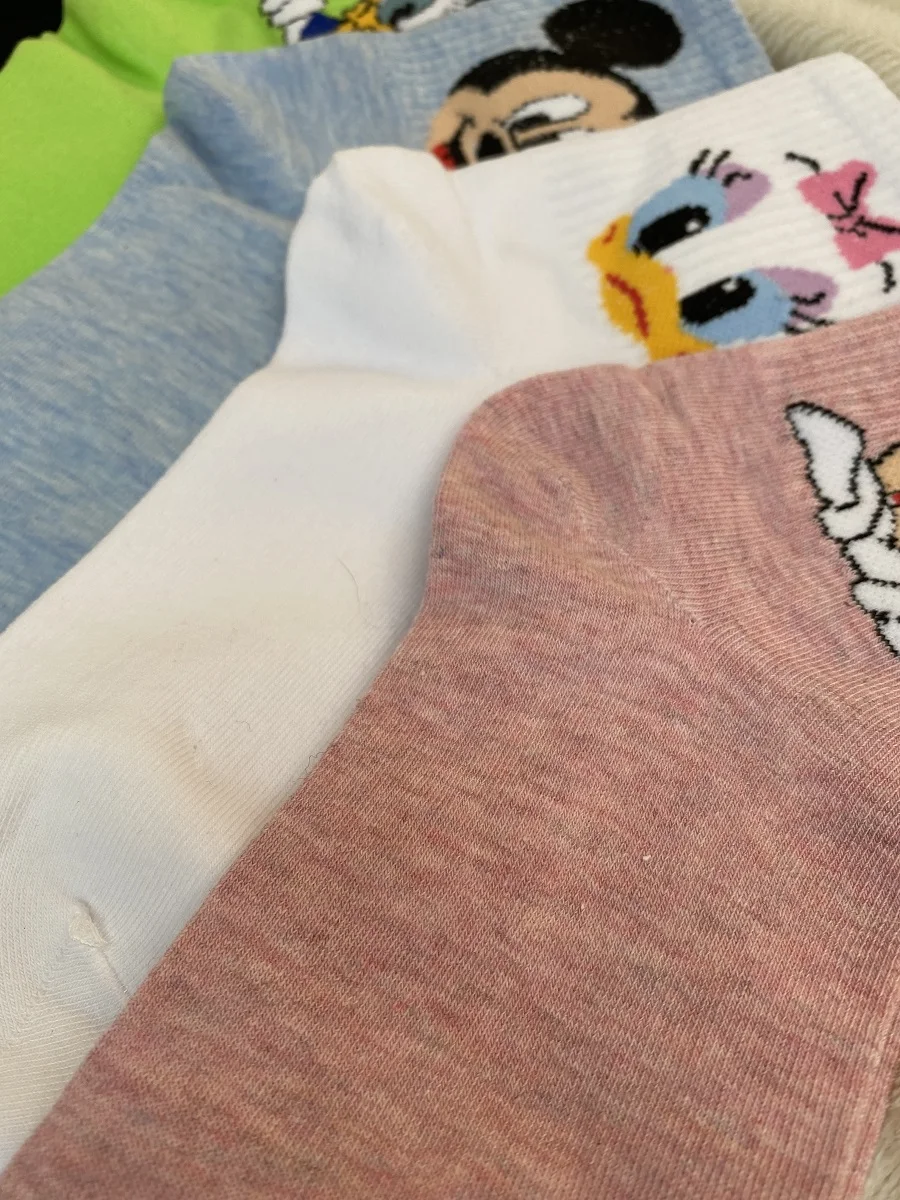 Носки женские с принтом набор 5 пар |