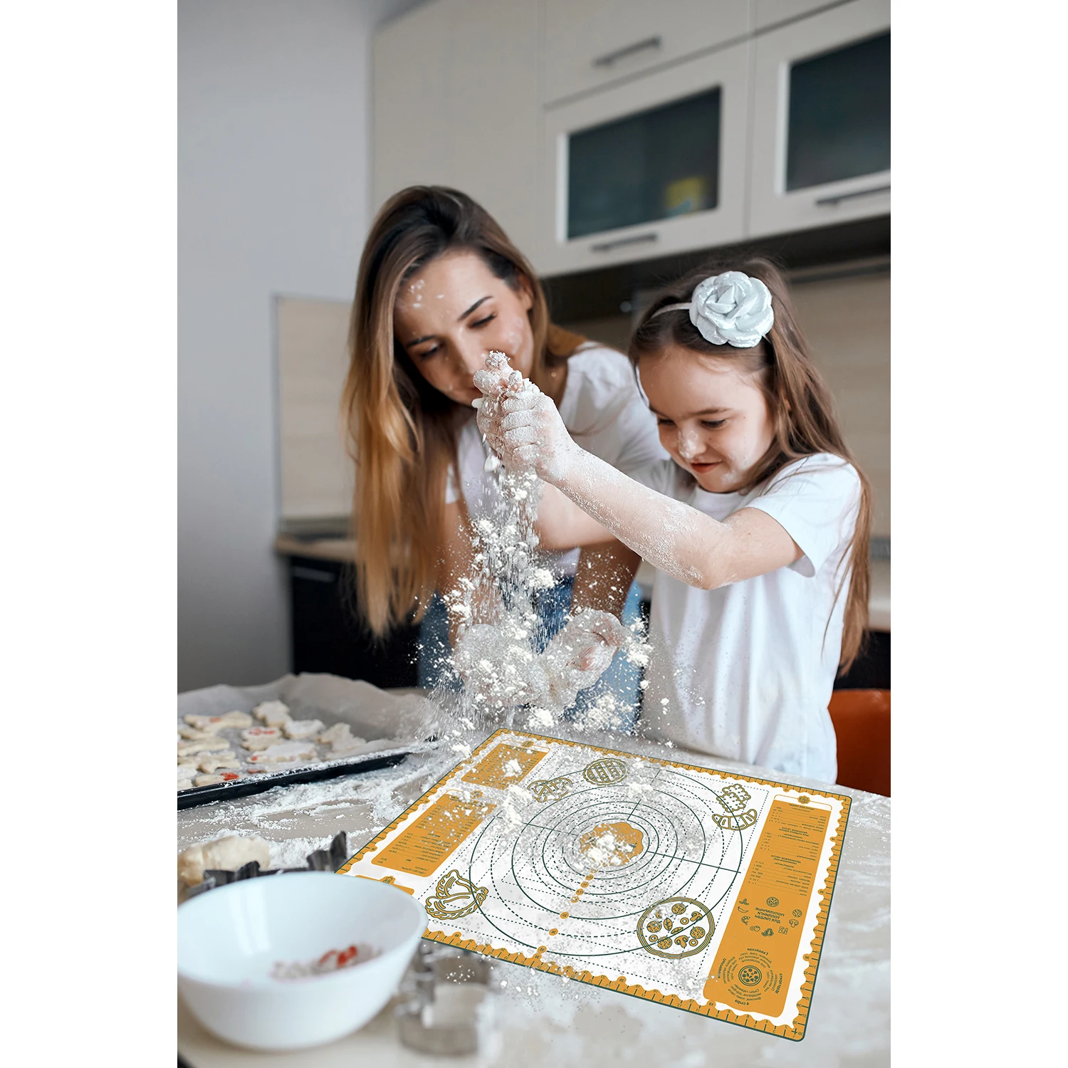 Силиконовый кулинарный коврик Homsu для выпекания в духовке 60 x 40 0 1 см HOM-1308 Желтый |