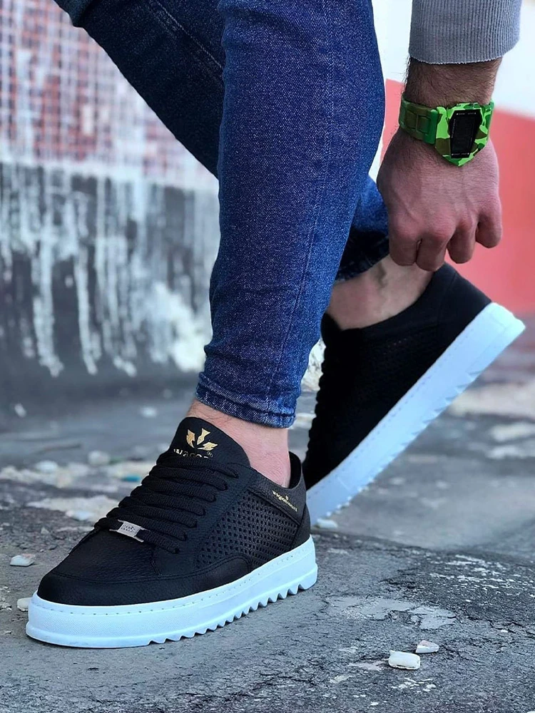 Wagoon WG505 Siyah TR Erkek G nlдки Ayakkabı Yüksek Taban Tüm Renkler İtürk Türk aza hполучить Kargolama