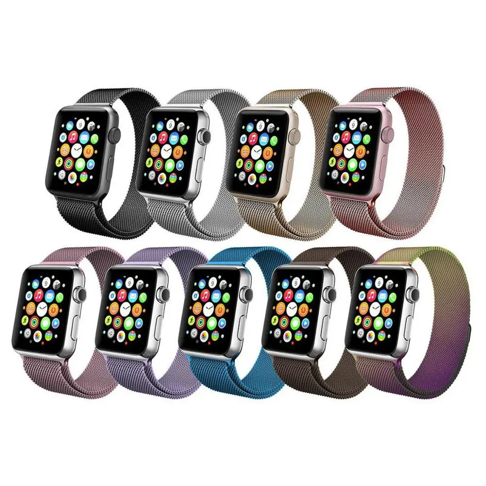 Миланский Браслет из нержавеющей стали для Apple Watch серии 1 2 3 42 мм 38 iwatch доставка