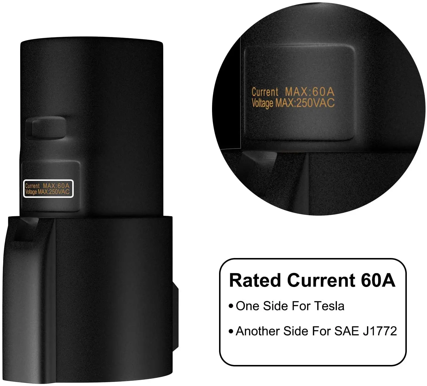 

Tesla Charging Adapter Type-1 Ev Charger 16A 32A 60A Compatible With Sae J1772 for Electric Vehicle Car Connector