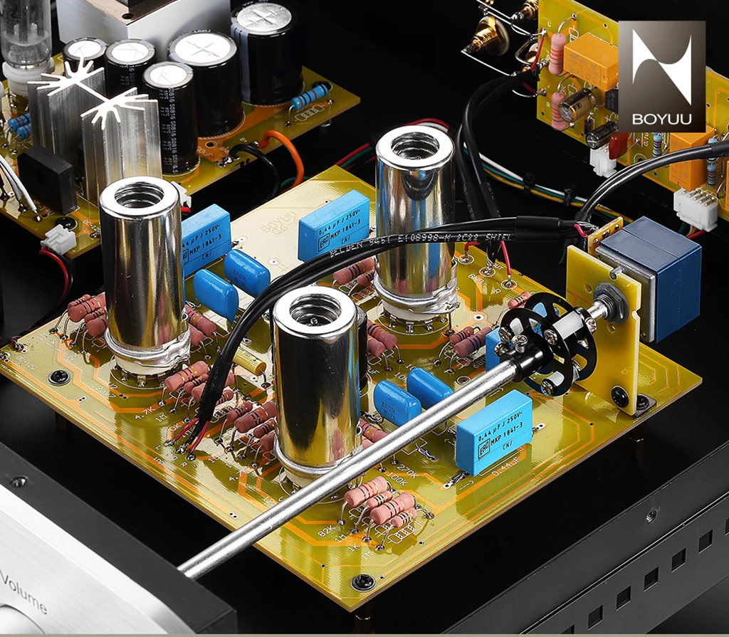 Reisong Q6 Replica M7 12AX7 Tube Pre-amplifier HIFI EXQUIS Boyuu 6z4 Rectifier Pre-amp High Level Lamp Preamplifier BYM7 | Электроника