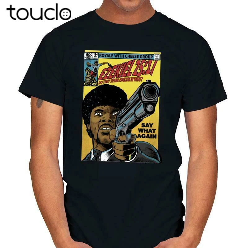 

Ezekiel 25:17 Jules Winnfield Pulp Fiction As Comic Cover Funny Black T-Shirt