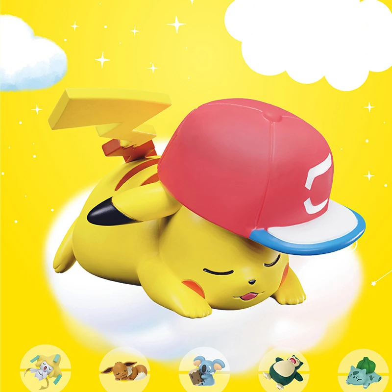 

Cartoon Anime Kawaii Dolls 1pcs Pokemon Pikachu BULBASAUR EEVEE Toys Children's Toy Desk Ornaments Gift A52