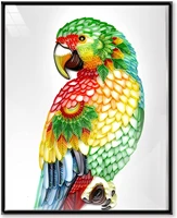 uniquilling 3d parrot quilling paper paintings creative wall decor diy quilling paper crafts gifts quilling paper tools kits
