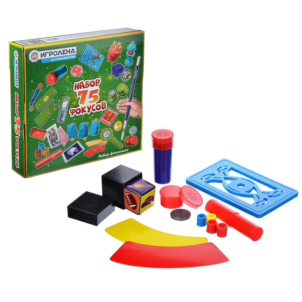 ИГРА НАСТОЛЬНАЯ &quotНАБОР ФОКУСНИКА 2&quot ПЛАСТИК БУМАГА |Настольные игры| |