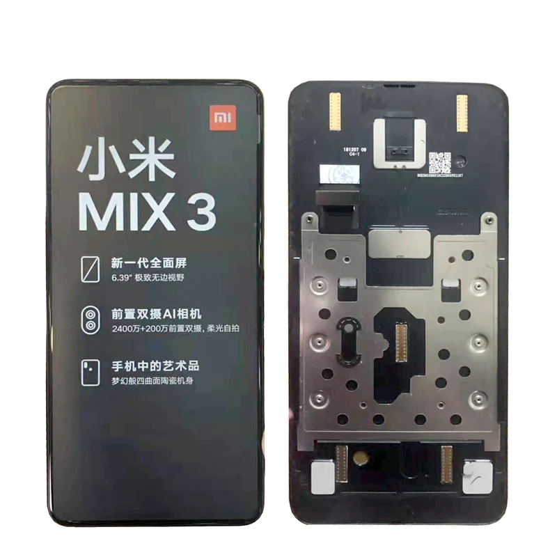 Black with frame Shyueda Супер AMOLED 1080x2340 для Xiaomi mi x 3 M1810E5A M1810E5E M1810E5C M1810E5T 6,3" ЖК-дисплей сенсорный экран - Цвет: Black with frame