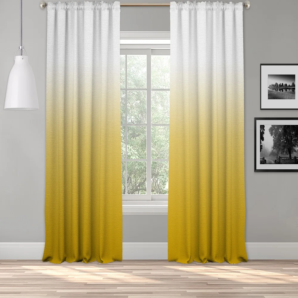 

Block Print Curtains , Short Curtains , Ombre Curtains , Bedroom Curtains , Luxury Curtains, Mid century modern curtains , 1Pair