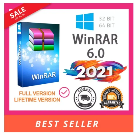 

WinRAR 6 Pro Official For Windows 64/32Bits Latest Version 2021 100% Lifetime License