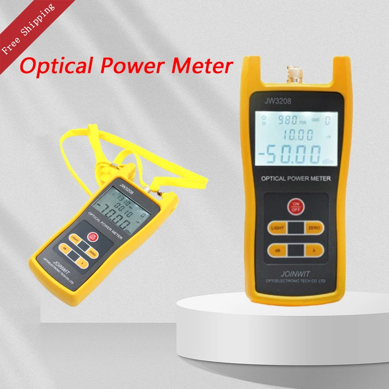 

Joinwit -50~+26dBm Handheld Optical Power Meter Fiber Optic Tester FC/SC/ST/LC Connector JW3208C