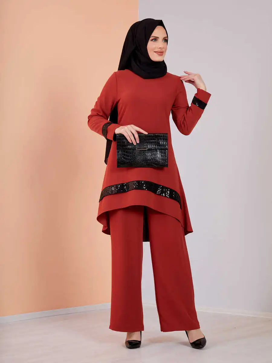 

Sequin Detailed Veiling Tunic Combine Turkey Muslim Fashion Dress Islam Clothing Dubai Istanbul Istanbulstyles 2022