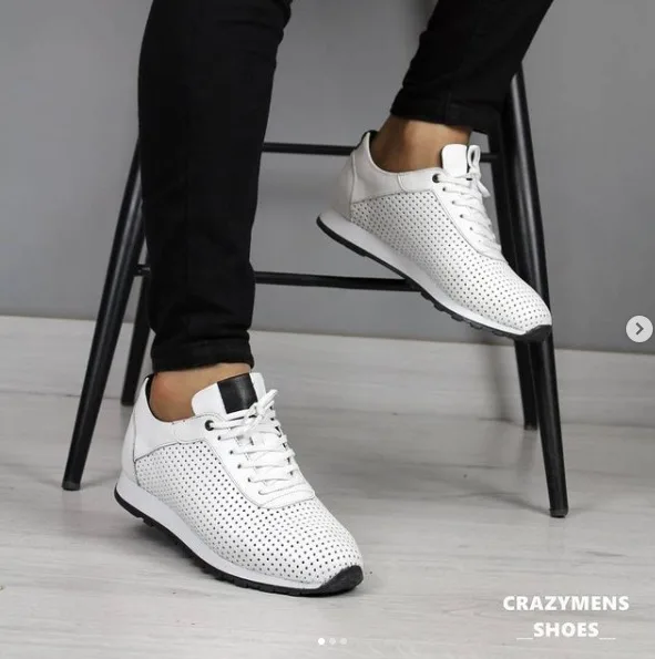 

Trend 2021 teenage casual shoes Boy fashion walking shoes men genuine leather men designer shoes luxury brand male aya