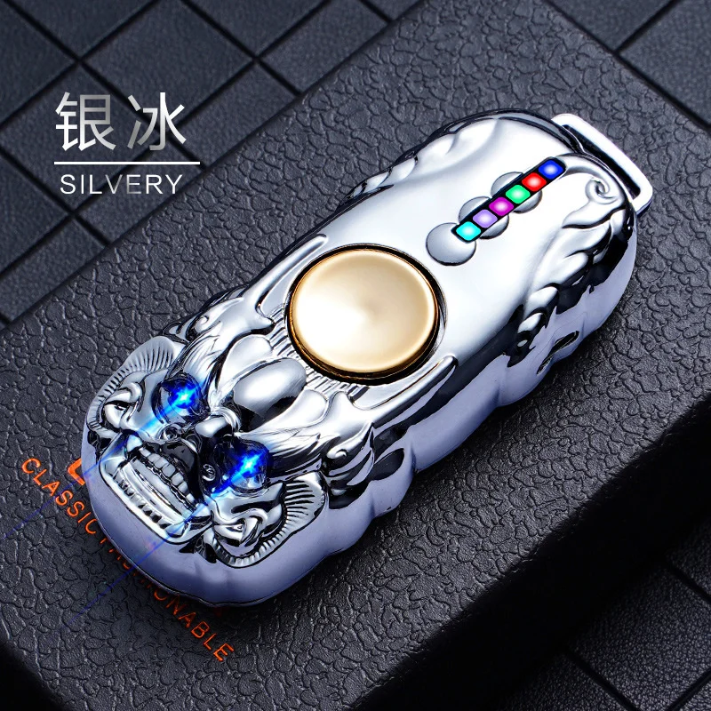 

Hot Selling Personalized Creative Windproof Flameless Metal Lighters Portable Outdoor USB Lighter Men's High-end Gifts