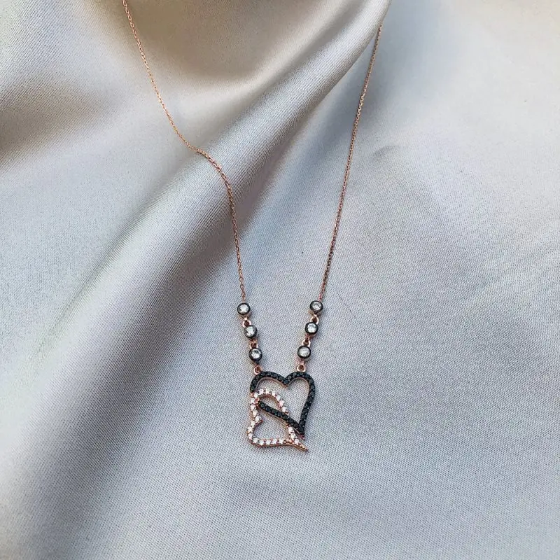

My Dear Heart 925 Sterling Silver Necklace Women Girls Gift Jewelry Accessories Fashion Handmade Elegant Chain