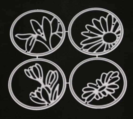 8.1X8.1CM YINISE скрапбук металлические Вырубные штампы для трафареты для скрапбукинга цветы бумажные открытки в альбом для изготовления тиснения Вырубные вырезы - Цвет: 8.1X8.1CM