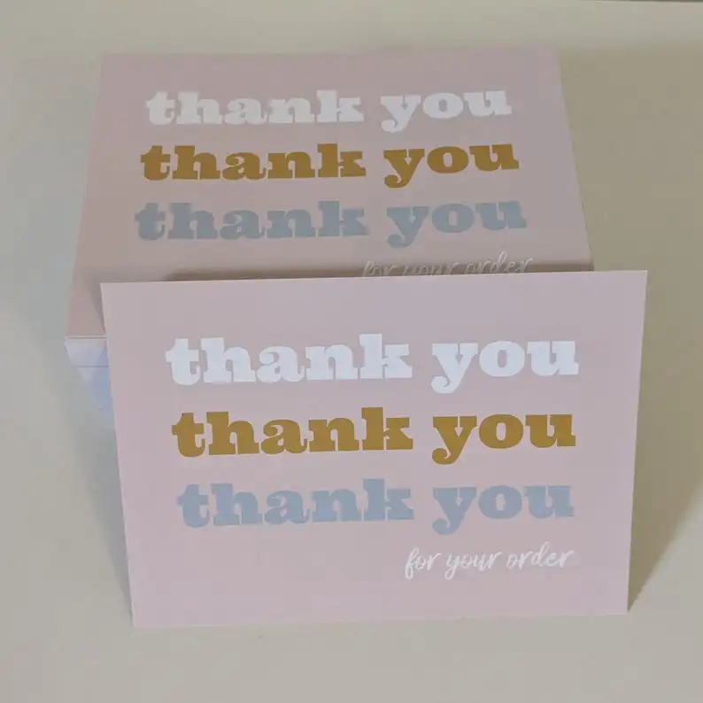 200 шт. карточки для малого бизнеса спасибо за покупку небольших магазинов