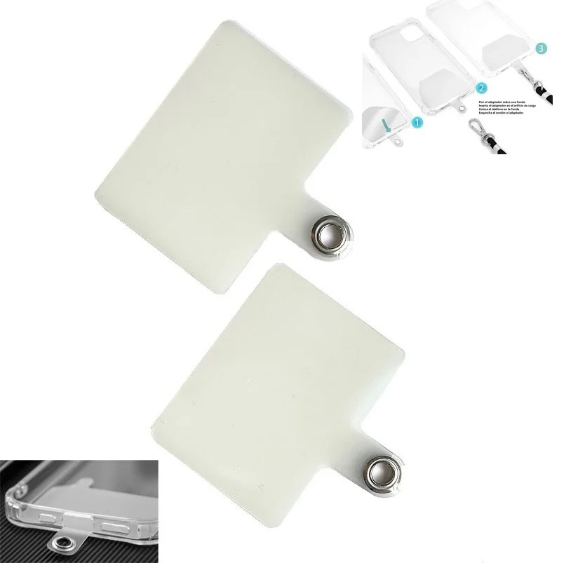 2 X plastic card to hook a hanging cord cord for mobile case, Universal heavy duty replacement/2 PCs