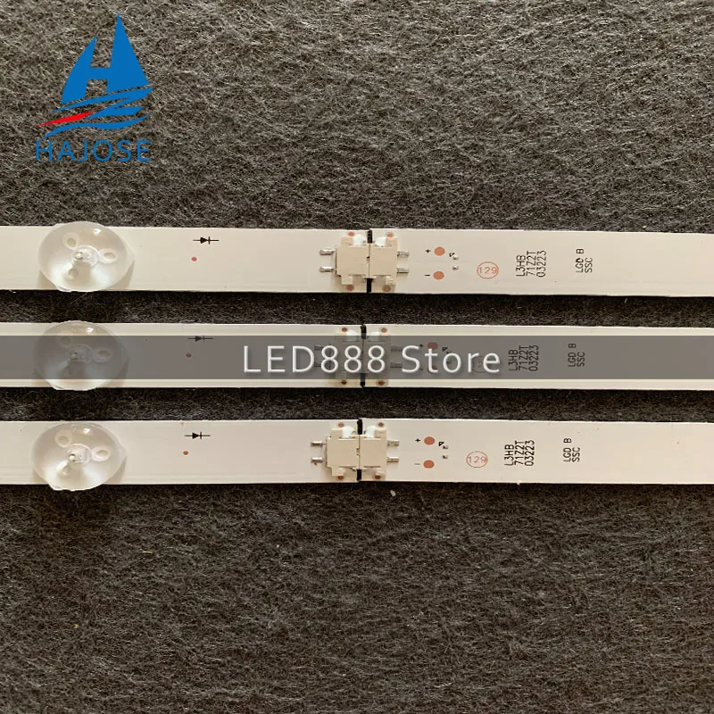 Новые 3 шт. 7 светодиодный 83 см полосы для LG 43UK6300PLB 43UJ634V 43LJ61_FHD_L LC43490059A LC43490058A Innotek 17Y
