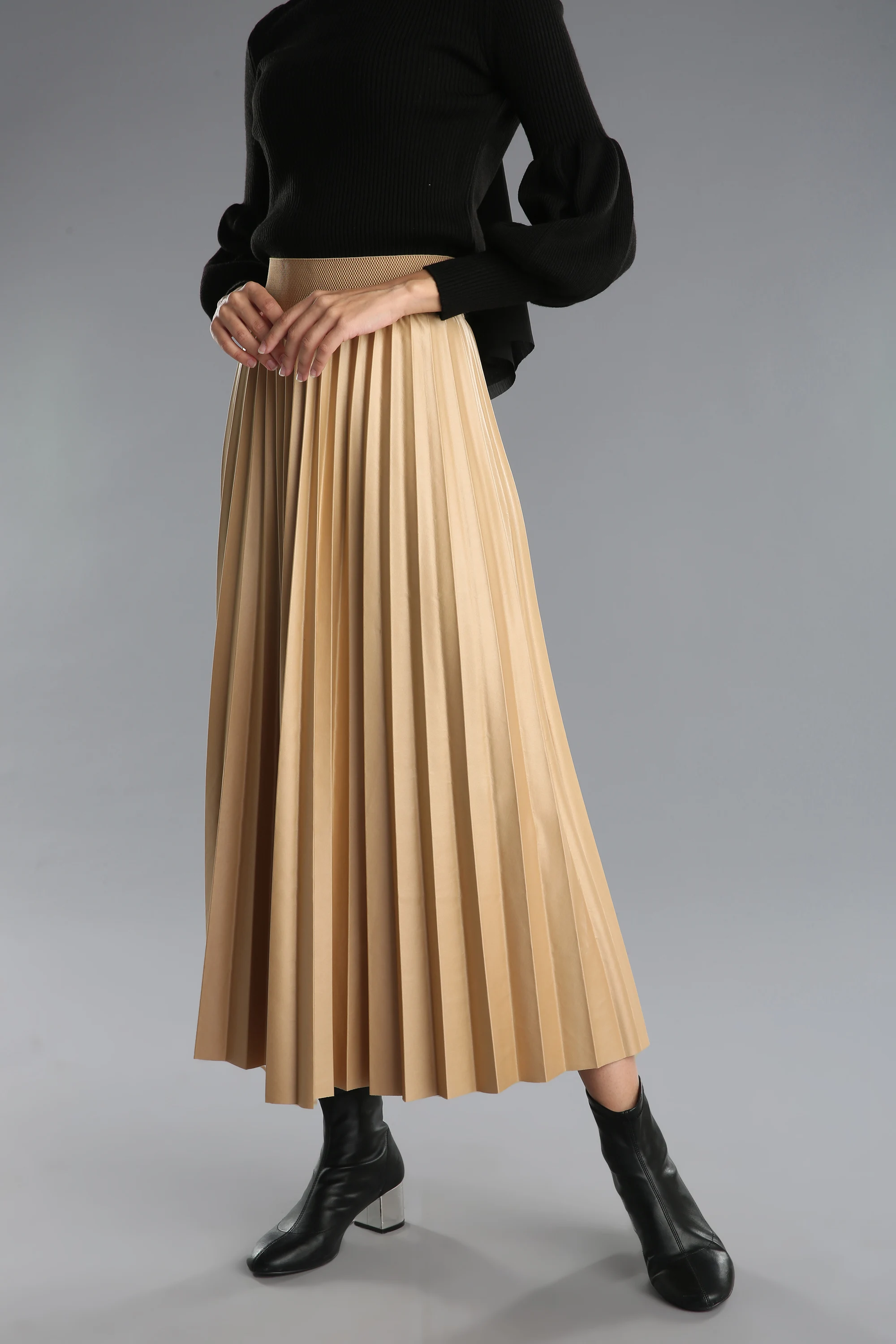 

Kadın giyim Pileli Salaş Etek Muslim Fashion Günlük Şık Özel Gün Eteği Pamuk ve likarlı kumaş 2020 kaliteli rahat kumaş