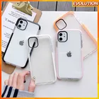 Чехол для iPhone 13 Pro Max, однотонный Прозрачный чехол для телефона iPhone 11 12 Pro Max XR XS Max 7 8 Plus, Мягкий противоударный чехол для телефона