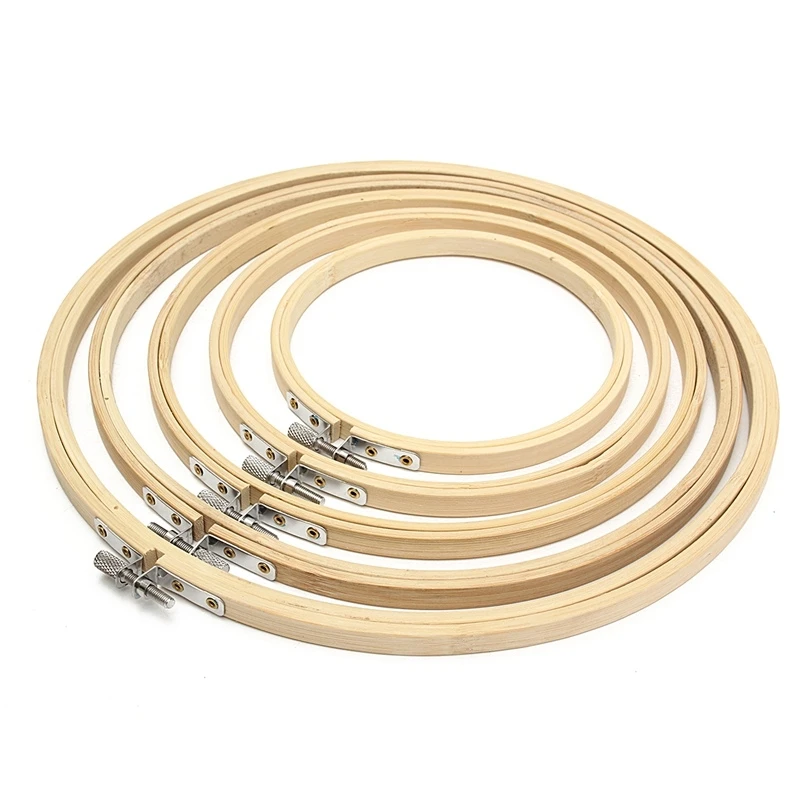 

5 Sizes Bamboo Embroidery Hoop, Smooth, No Burr, Embroidery Accessories