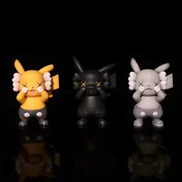 pokemon anime pikachu kaw action figure blind box cosplay pocket monsters decoration cartoon model gift toys for kids y543