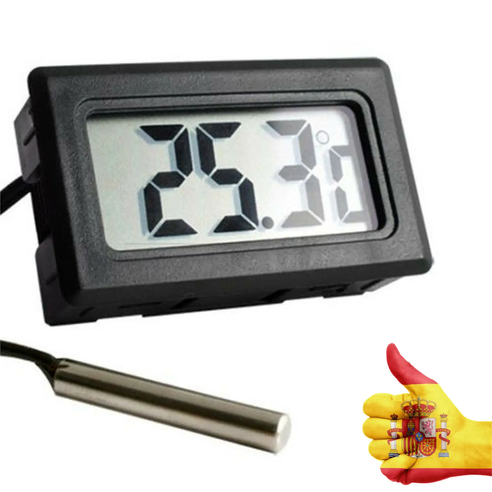 ЖК-цифровой Комнатный наружный термометр Холодильник Датчик температуры для