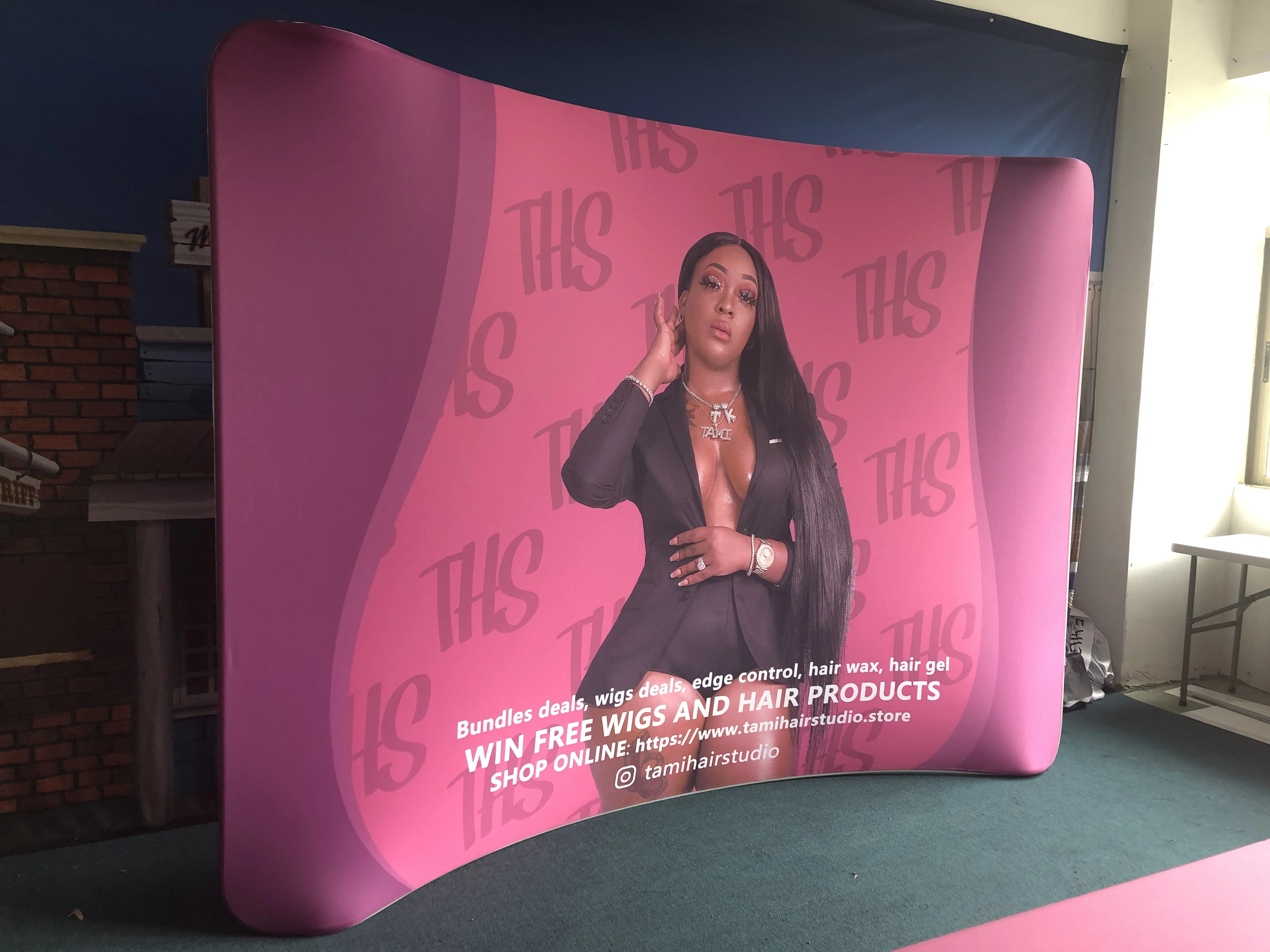 Оптовая торговля алюминиевый Натяжной ткани рекламы портативный выставочный