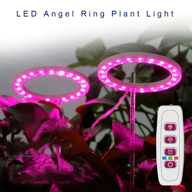 

New Plant Growth LED Light Angel Ring Full Spectrum Plant Growth Light USB 5V Plant Light Potted Landscape Lighting