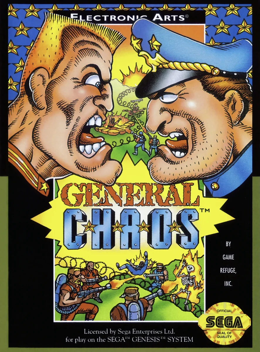 Картридж 16-bit General Chaos для SEGA MEGA DRIVE 2 MD2 совместим со всеми 16 bit приставками |