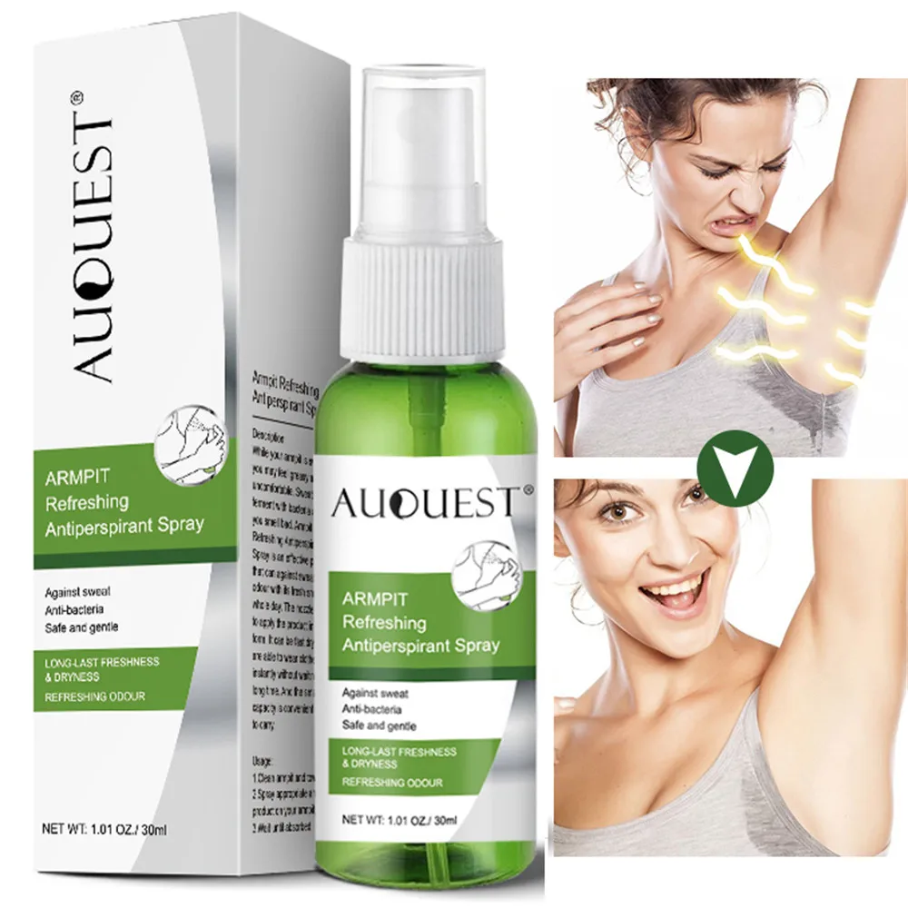 

AUQUEST Antiperspirant Body Spray Odor Sweat Deodorant for Women Armpit Stops Sweating Refreshing Deodorizer Eliminate Bad Smell