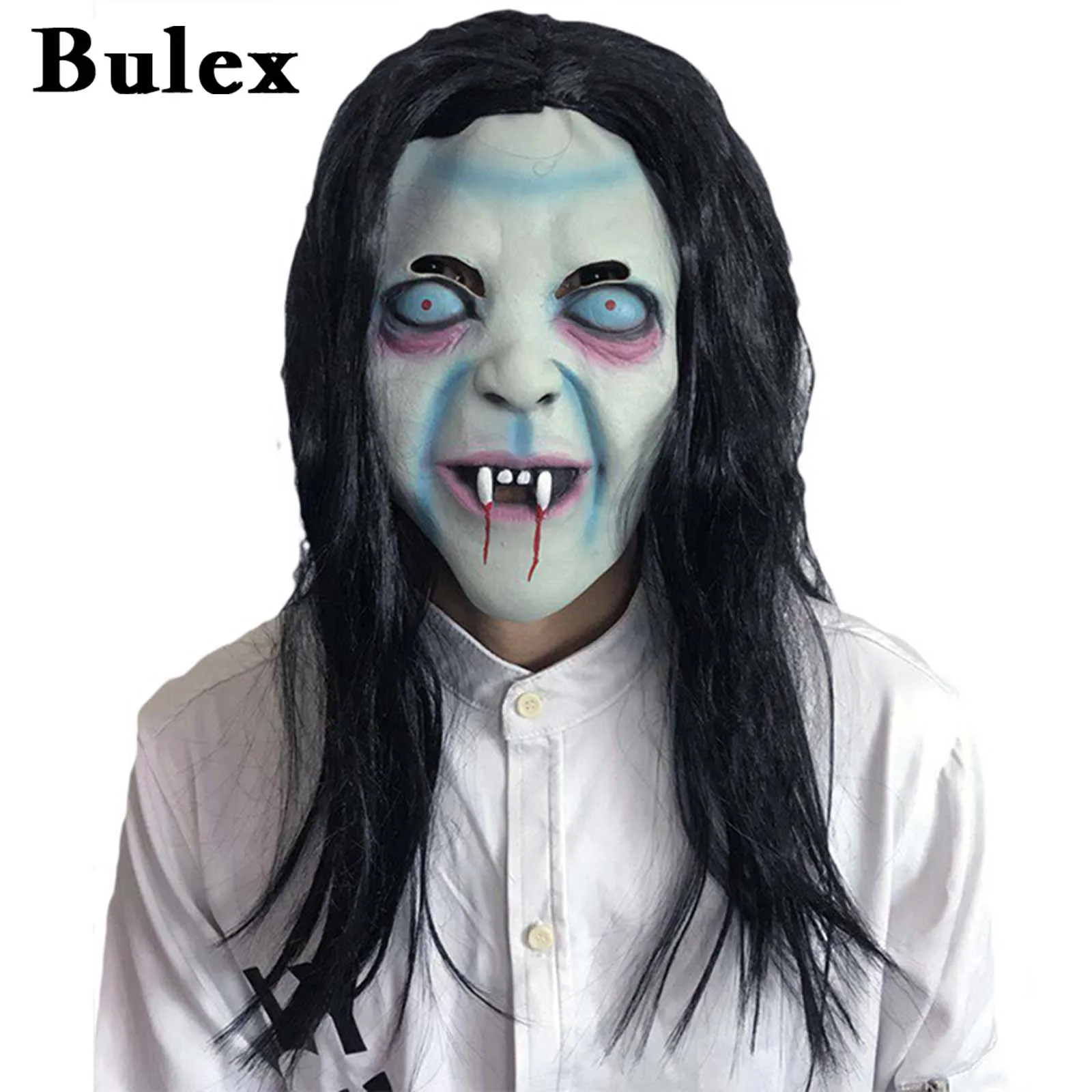 

Женская маска на Хэллоуин Bulex, страшная женская маска из латекса с призраком Садако, страшная Маска «Майкл Майерс» для косплея, шлем на все л...