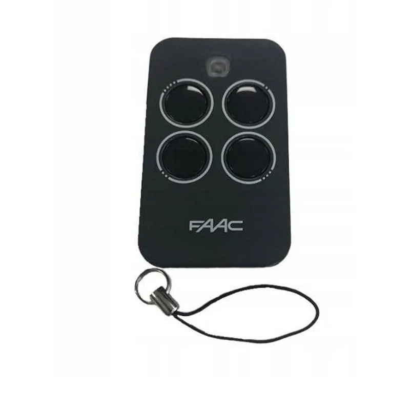 Пульт дистанционного управления FAAC XT4 433 RC с четырьмя каналами МГц и тёмно-серым корпусом (замена для артикула 787454).