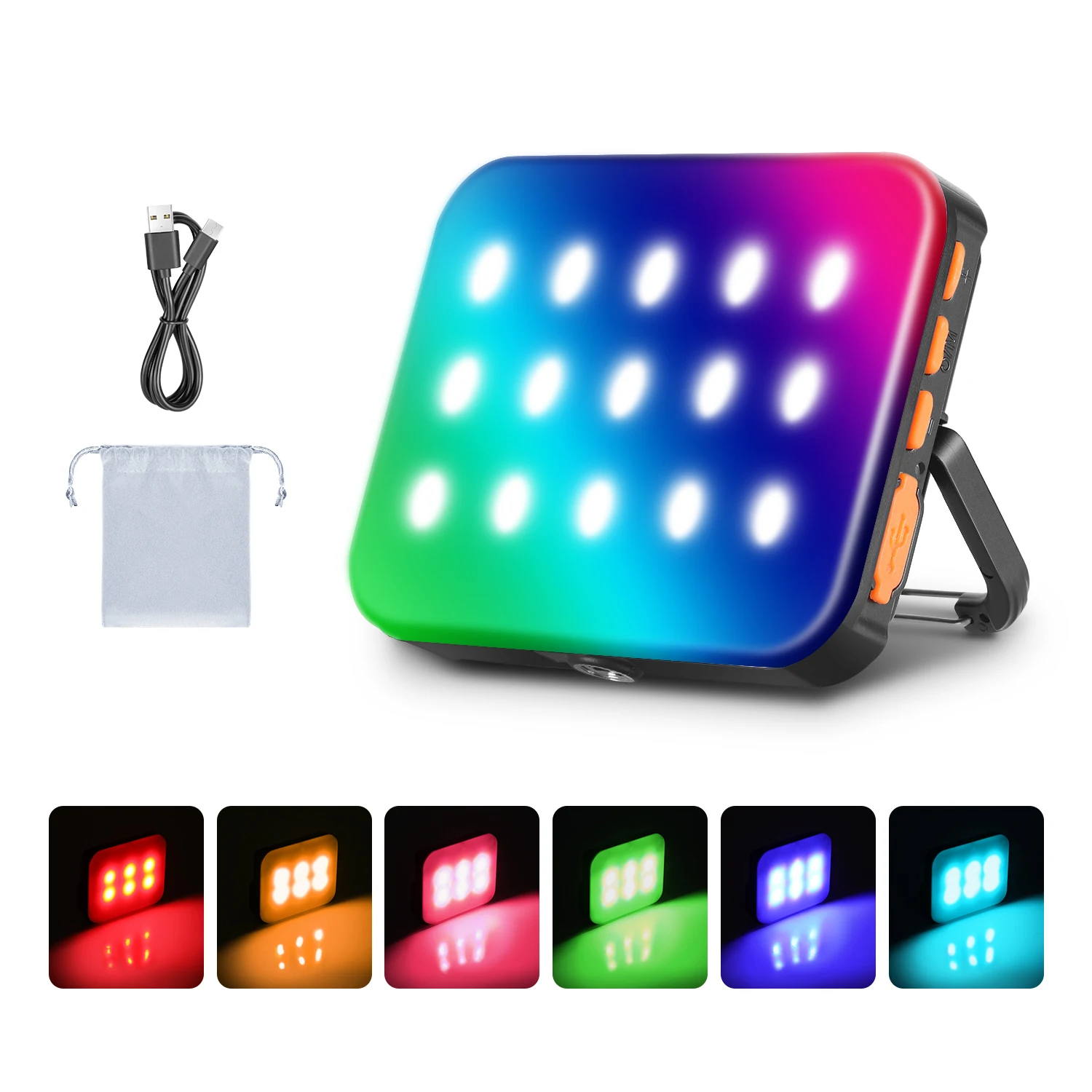 

Neewer Outdoor Waterproof RGB LED Camping Lantern Light,Rechargeable Emergency Night Light for Hiking,Fishing,Backpacking,Home