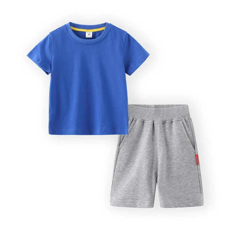 

ZWY1739 Fashion Boys clothing set kids Girls T shirt Print toddler Baby girl children suits Outfit Summer Cotton Sets