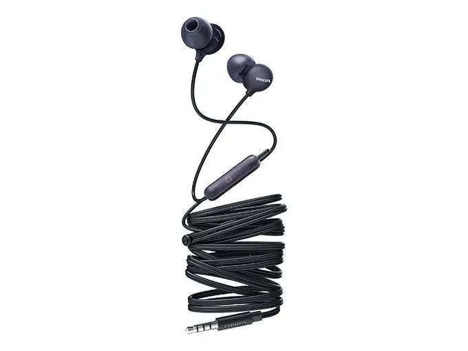 

Black for Philips Upbeat SHE2405BK/00 Earbuds Earphone With Mic Black
