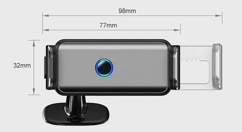 

Electric Induction Mobile Phone Holder Car Mini Car Phone Holder Smart Electric Locking Air Vent Clip Magnetic Mount Bracket
