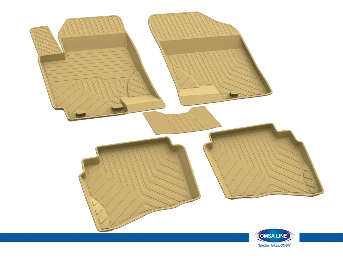 

Hyundai Accent Blue Solaris 4D Beige Mats (2010-) SD