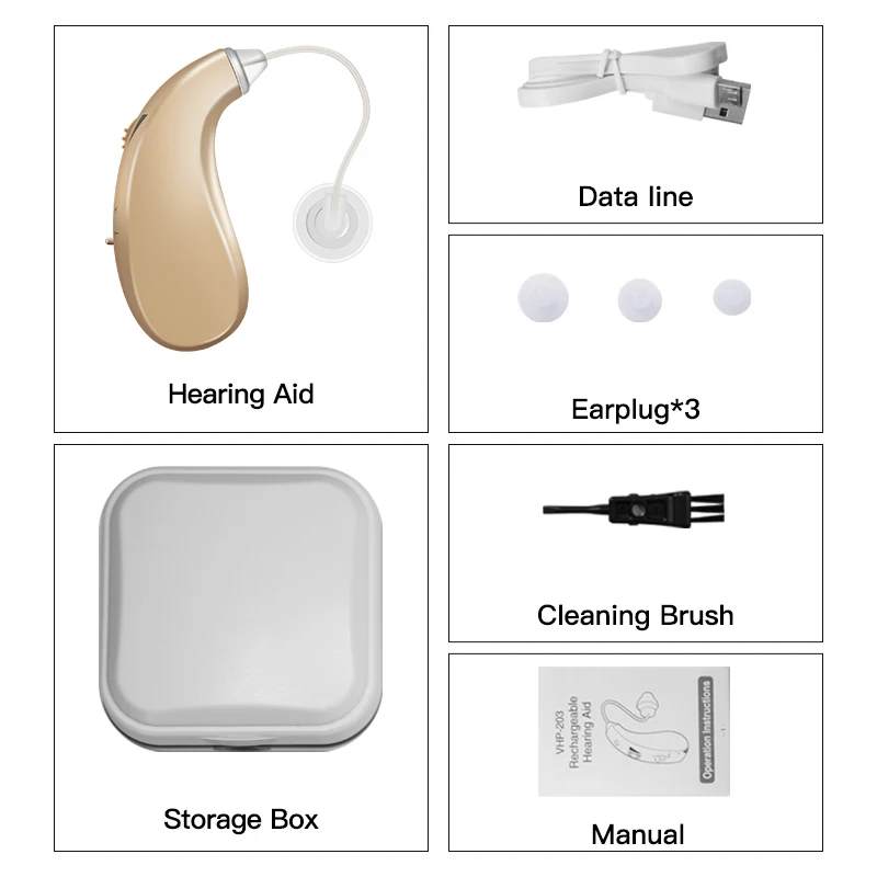 

Hearing Aids for Elderly Deaf Air Conduction Wireless Headphones Hearing Loss Sound Amplifier Hearing Aid Audifonos Dropshipping