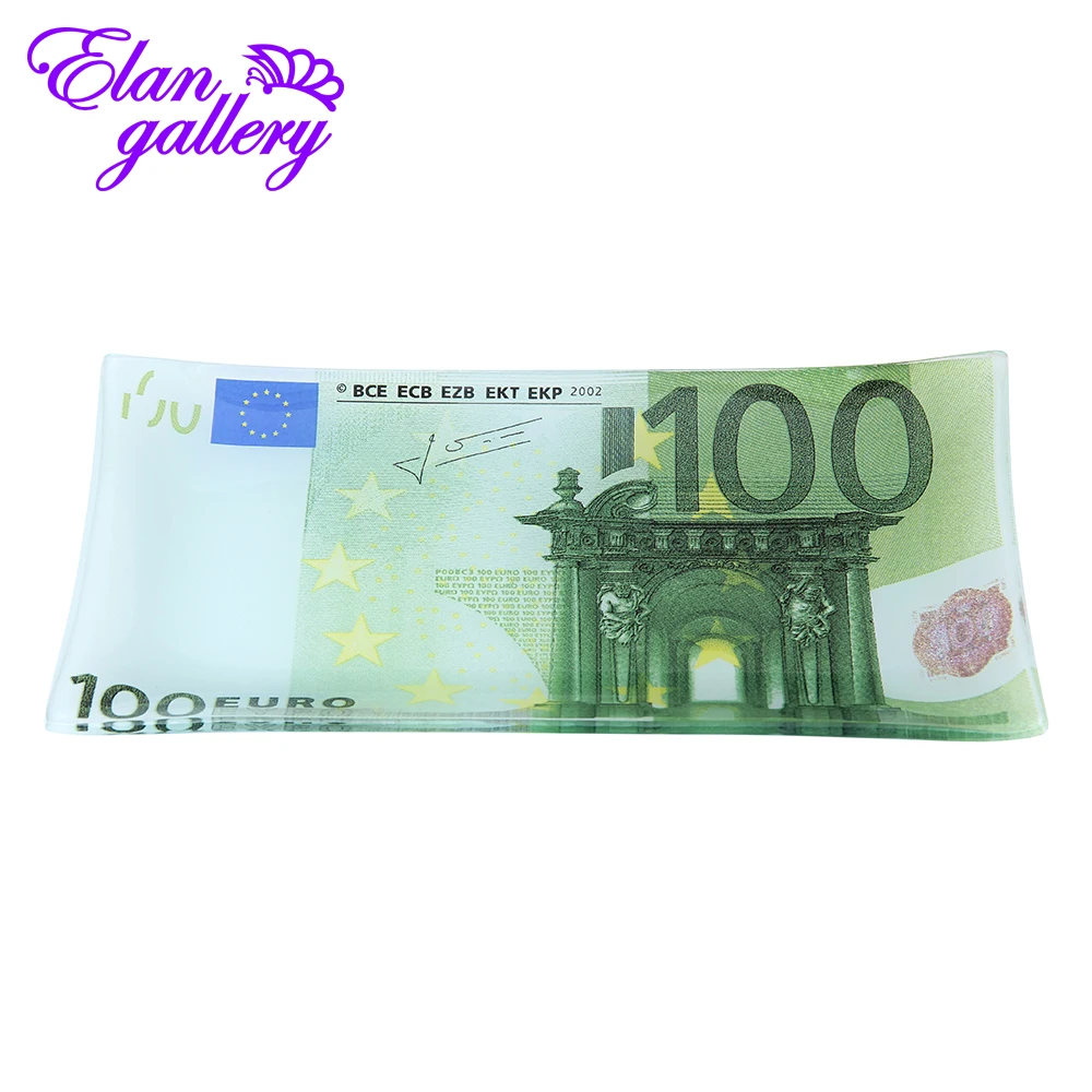Тарелка 19х10х1 5 см Elan Gallery 100 долларов с подставкой|Миски и тарелки| |
