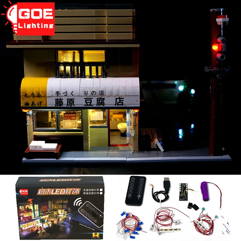 

GOELIGHTING Brand LED Light Up Kit For Lego C61031 For Fujiwara Takukai Tofu Shop Building Blocks Lamp Set Toy(Only Light Group)