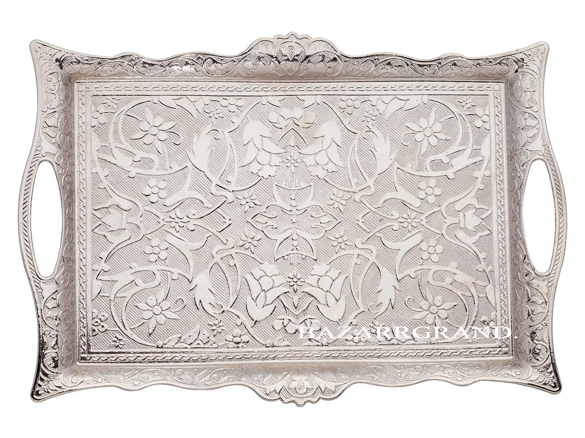 

From Istanbul Bazaar Grand Coffee Time Decorative Coffee Tray Tea Tray Authentic Trays Tumbled Home Decoration free shipping