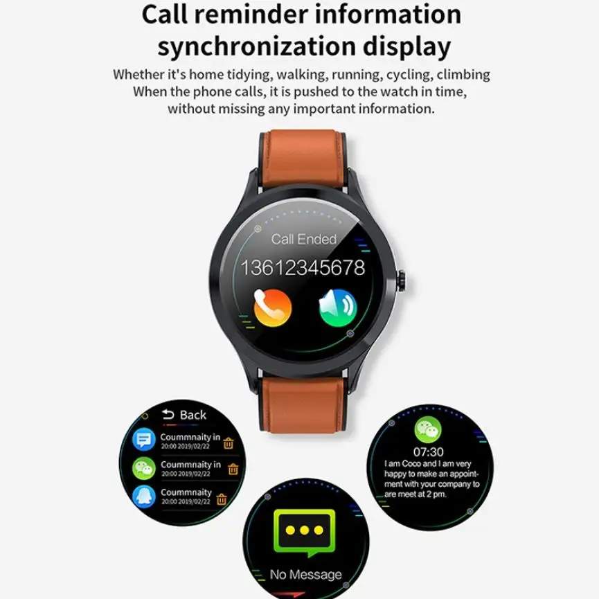 

MK10 Fashion Smart Watch Touch Screen Bluetooth Heart Rate Monitor Blood Pressure Fitness Tracker Waterproof Sports Smart Watch