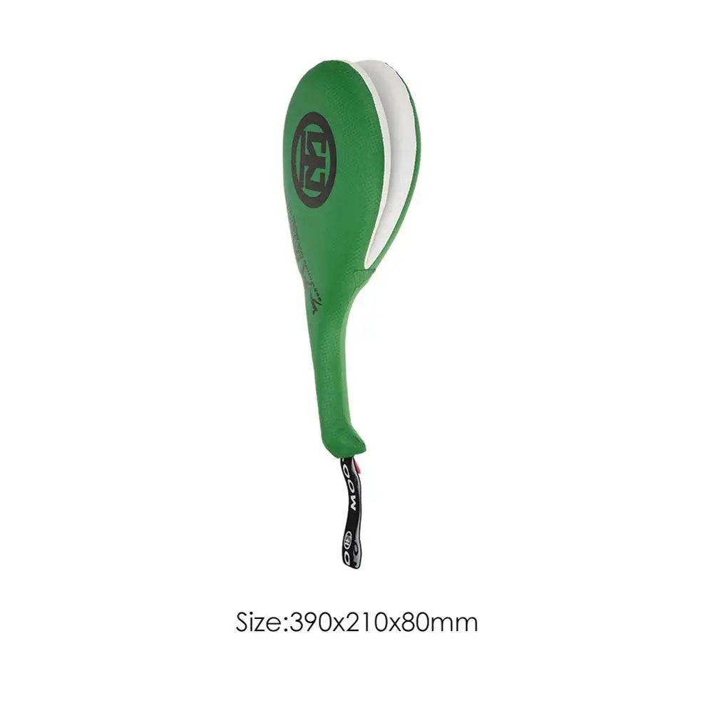 Adult Green 1pcs Taekwondo Foot Target Double Kick Pad Durable Foot Target Boxing Sanda Training Hand Kick Pad Punching Bag For Adult Kids - Цвет: Adult Green