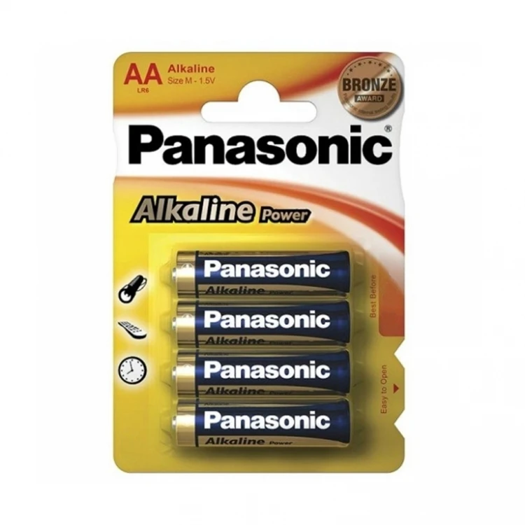 Батарейка щелочная PANASONIC LR6 (AA) Alkaline 1.5В бл/4 |
