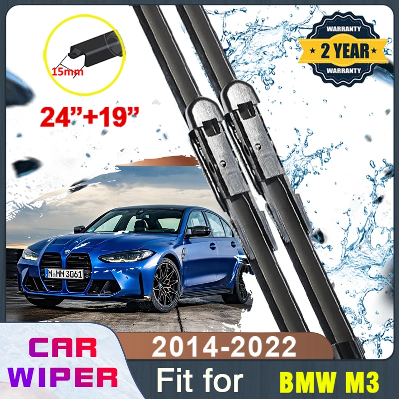 

Car Windscreen Wipers For BMW M3 G80 2014~2022 Auto Front Windscreen Beam Blade Wipers Cutte Blade Brushes Car Accessories 2015