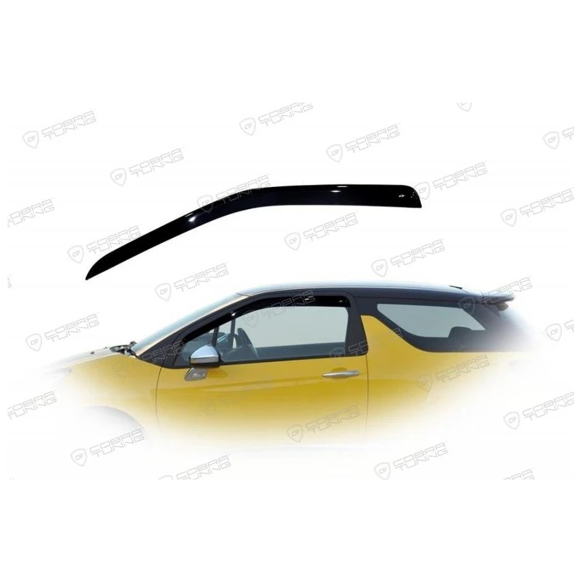 Дефлекторы окон Cobra Tuning C41009 на авто Citroen DS3 l Hatchback 3d 2009-2015 2 шт./комп. ветровики от