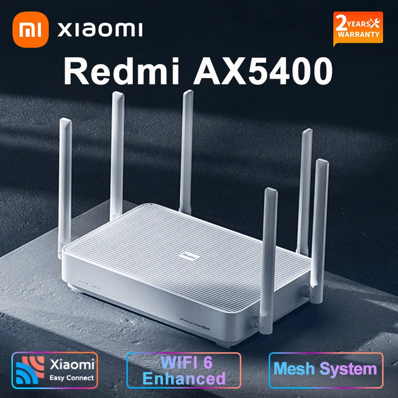 Wi-Fi роутер Xiaomi Redmi AX5400 сетчатая система 6 4K QAM 160 МГц высокая пропускная способность