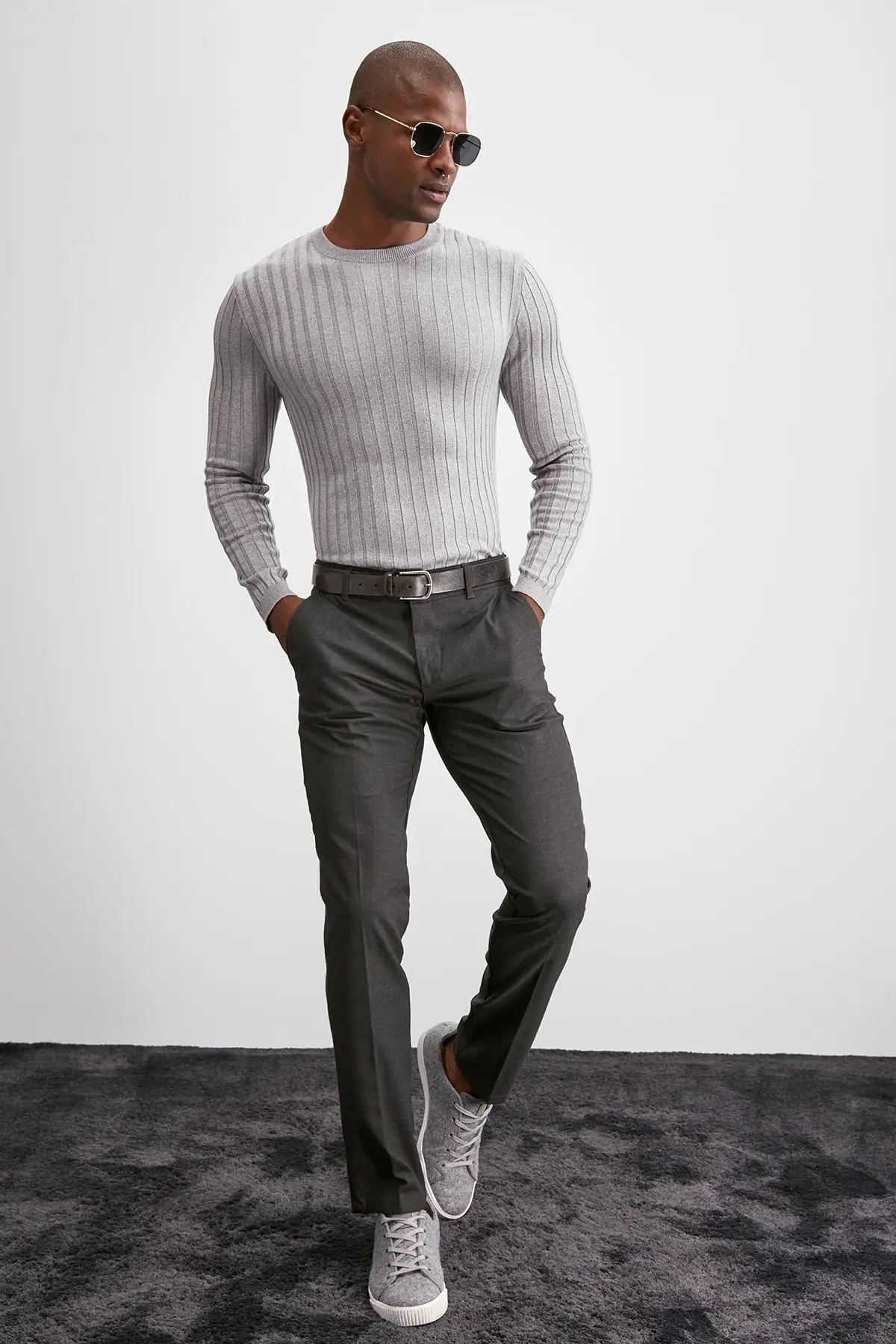 Мужские тканевые брюки с рисунком TMNAW20PL0621 |